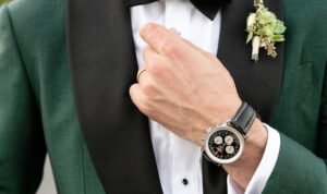 Setelan Jas Pernikahan Hijau